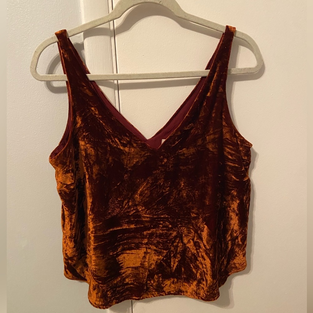 Small Petite Tank Top- crushed velvet LOFT